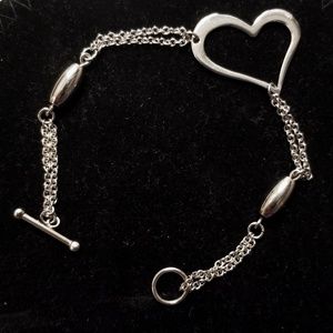 Heart Silver Bracelet
